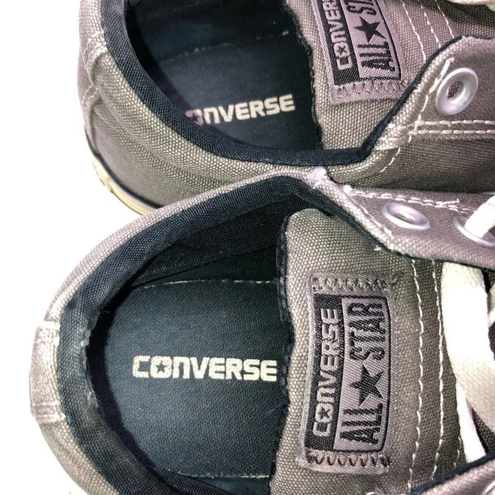 Converse All Star Junior 6 Mens 6 Gray Low Top Lace Up Padded Cushion Tongue